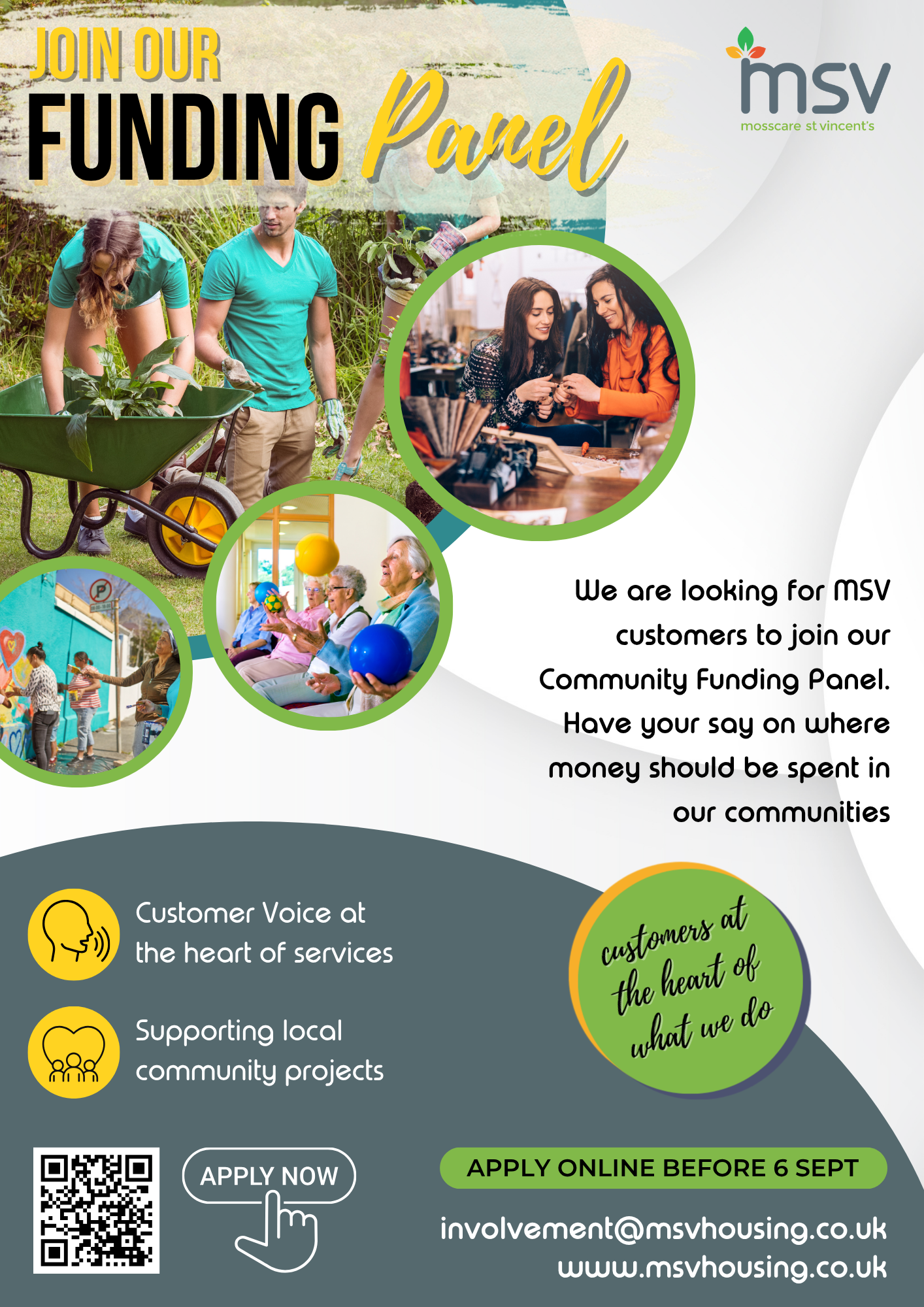Join our Funding Panel, have your say on how and where our community funds are spent in the community