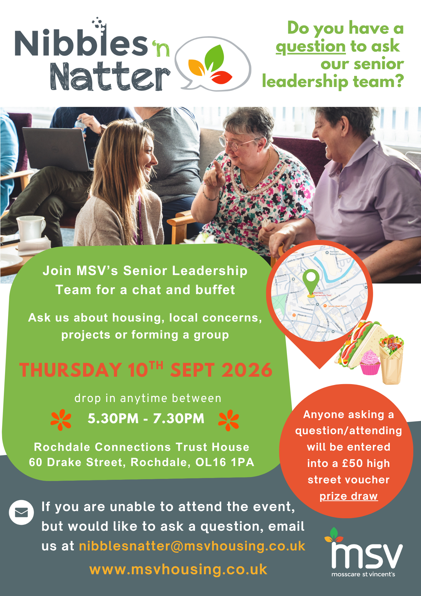 Chat directly with our Senior Officers over a cuppa