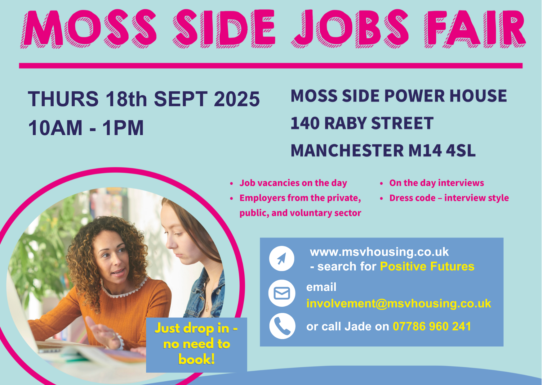Moss Side Jobs Fair Sept25
