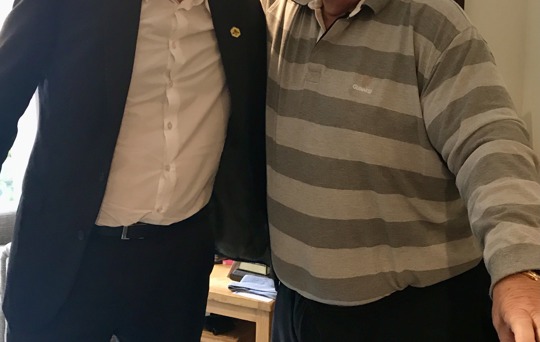 Mayor of Greater Manchester, Andy Burnham, meets with Elmswood Park residents to hear their experiences