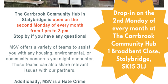 Carrbrook Community Drop In - March
