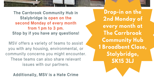 Carrbrook Community Drop In - October