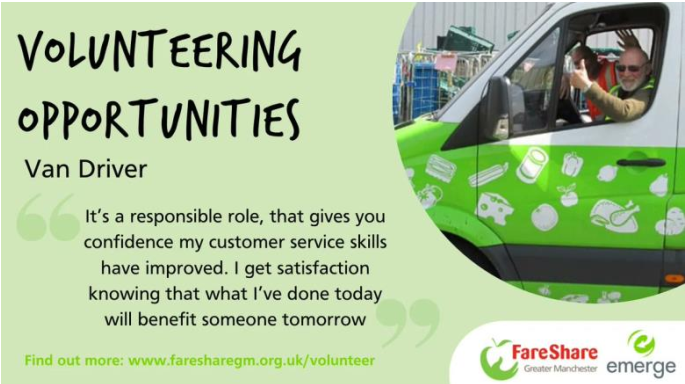 Van Driver opportunity flyer