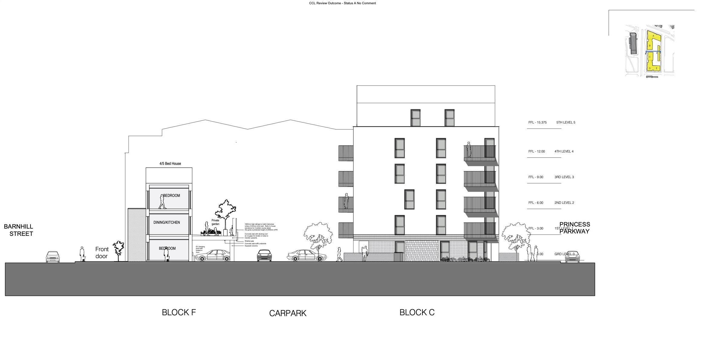 Block C Side Elevation