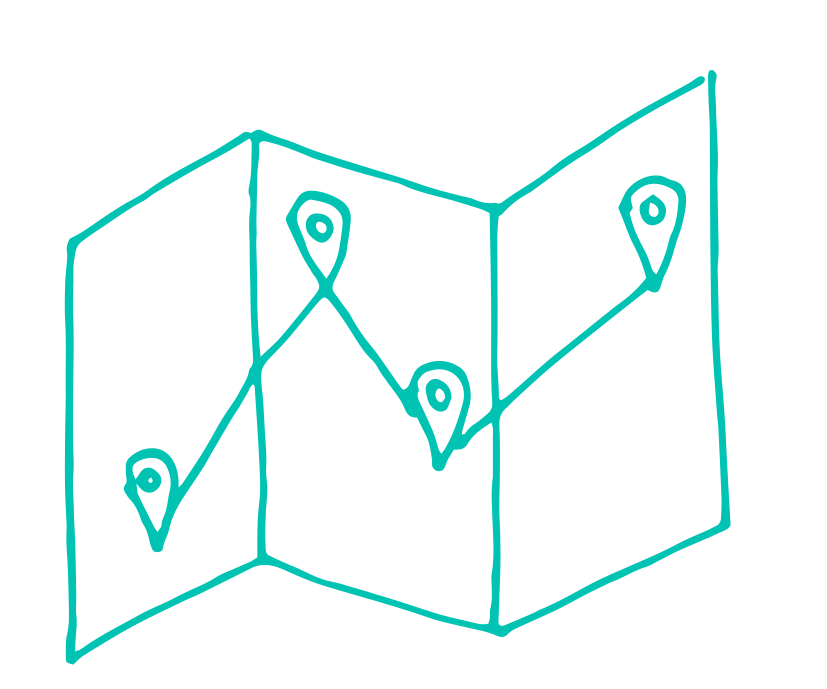 Graphic representing a map